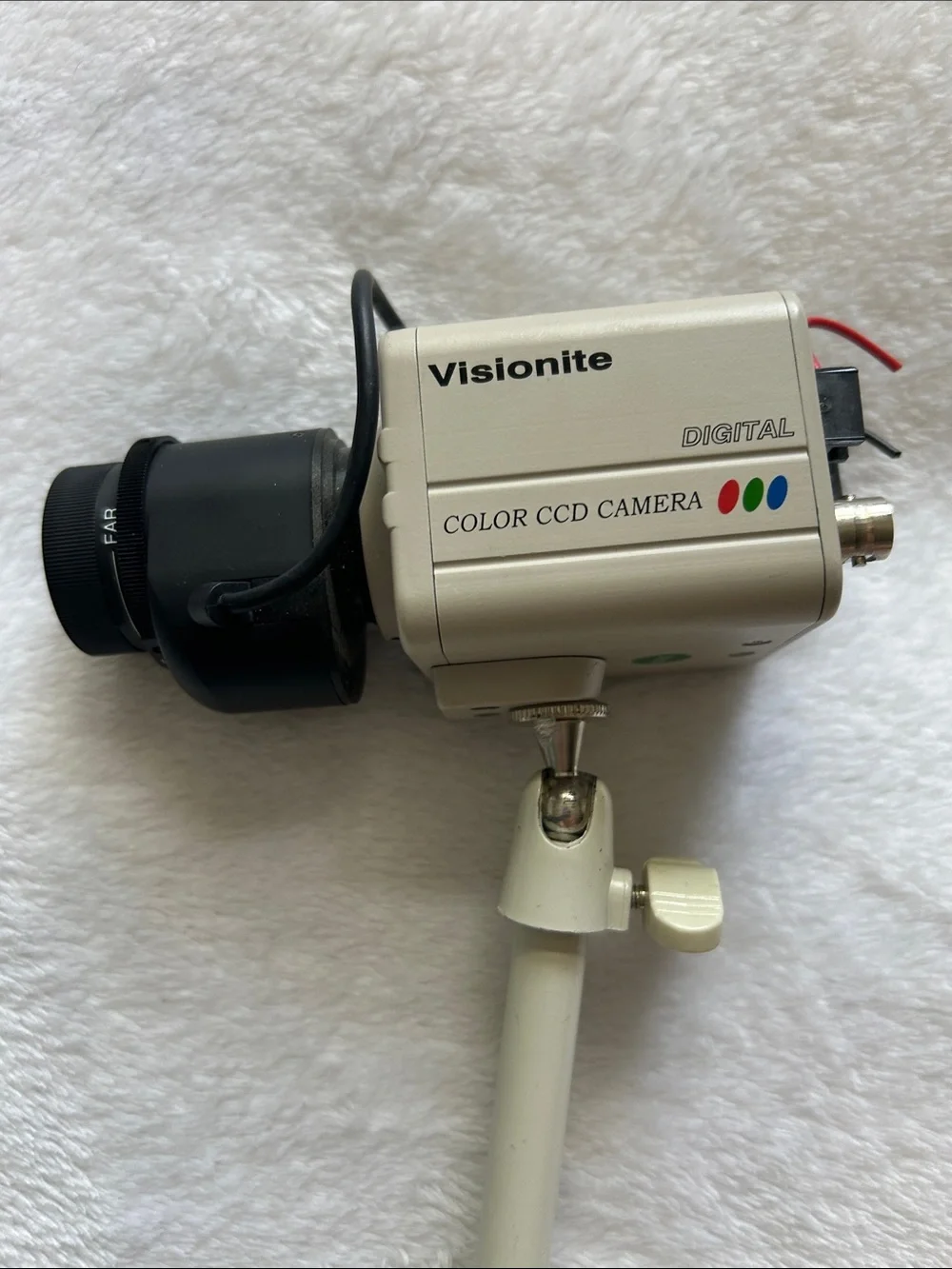 Set of Two Visionite Color CCD Security Cameras -Tan and Black
